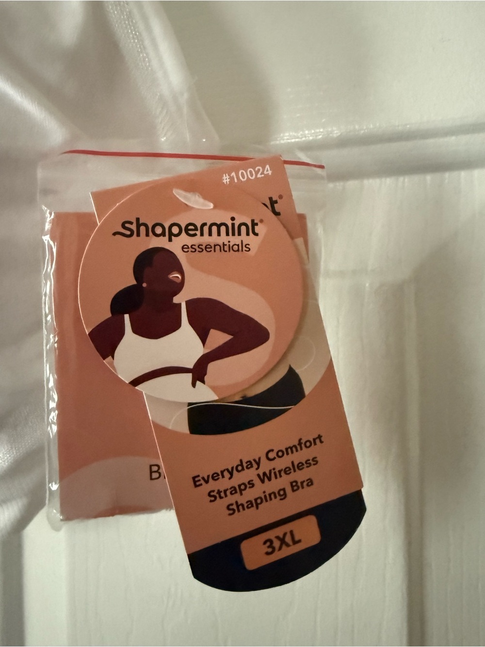 Shapermint Seamless White Sleep & Lounge Bra - 3X - Picture 3 of 5